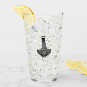 Steel Thor Hammer Collins glass tumbler