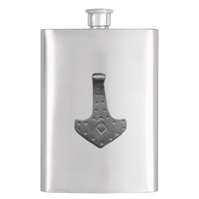 Steel Thor Hammer stainless steel flask (Front)