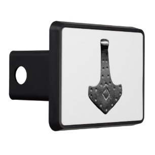 Steel Thor Hammer white hitch cover receiver