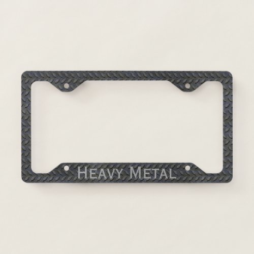 Steel Tread Custom License Plate Frame