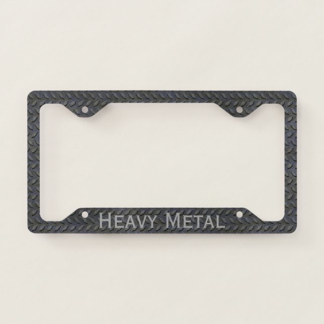 Steel Tread Custom License Plate Frame (Front)