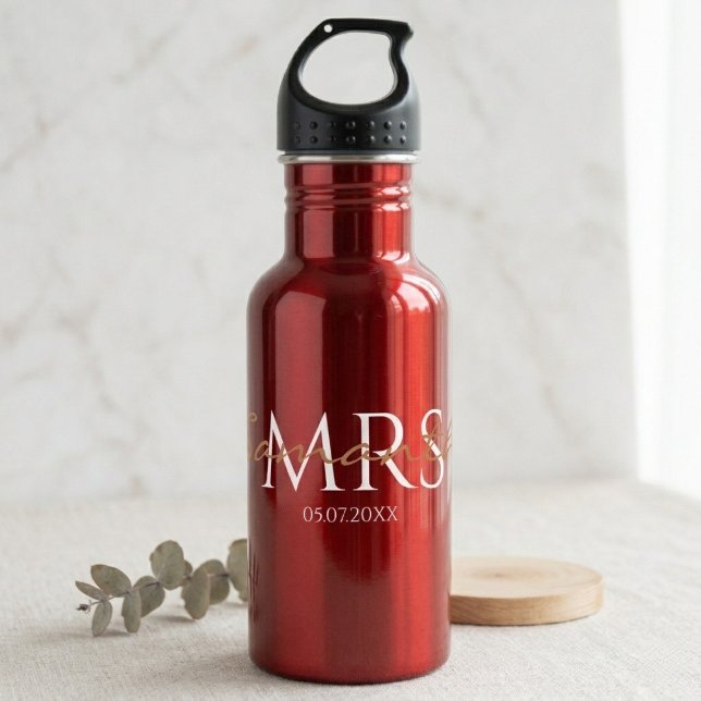 steel water bottle  weddings mrs (Creator Uploaded)