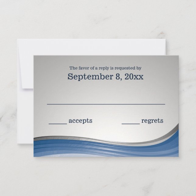 Steel Wave Blue and Silver Response (Front)