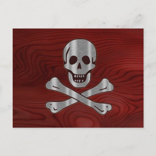 Steel Wood Pirate Postcard