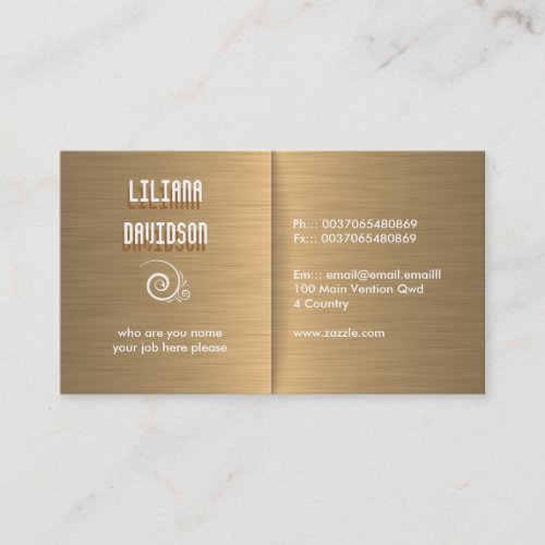 steel yellow business card