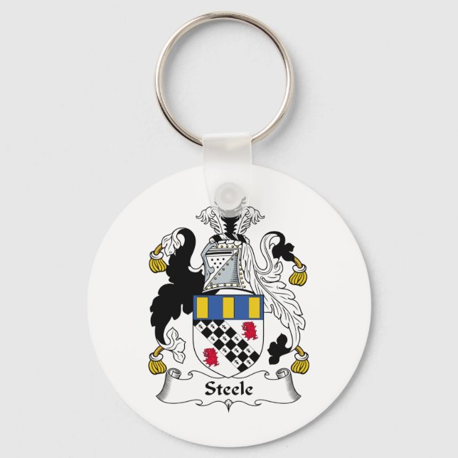 Steele Family Crest Keychain (Front)