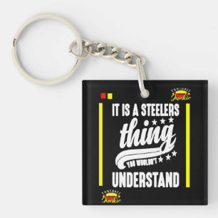 Steeler design keychain