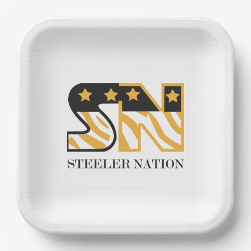 Steeler Nation Party Plate