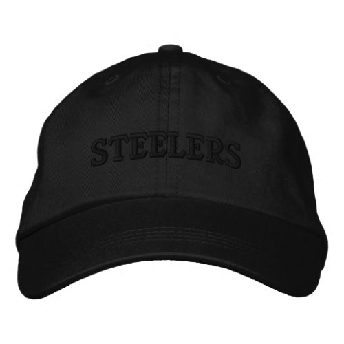 STEELERS EMBROIDERED BASEBALL CAP