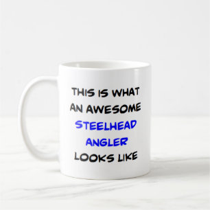 steelhead angler, awesome coffee mug