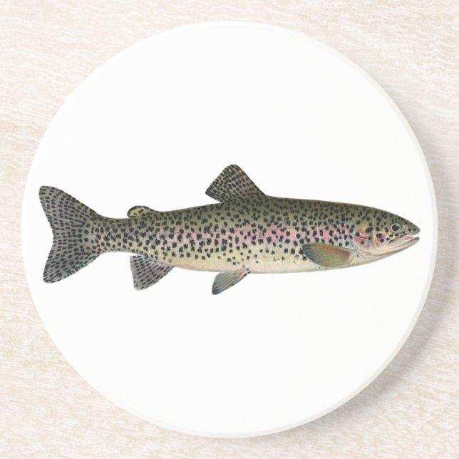 Steelhead (Great Lakes) Sandstone Coaster (Front)
