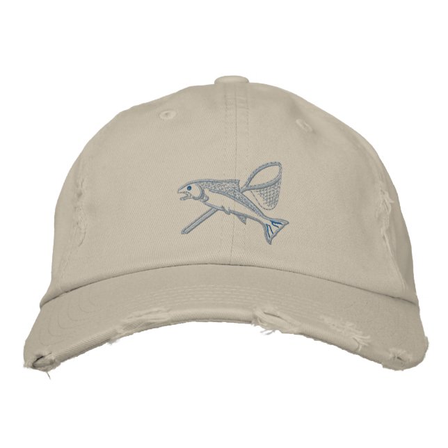 Steelhead & Net Embroidered Hat (Front)