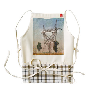 Steeling up for a storm zazzle HEART apron