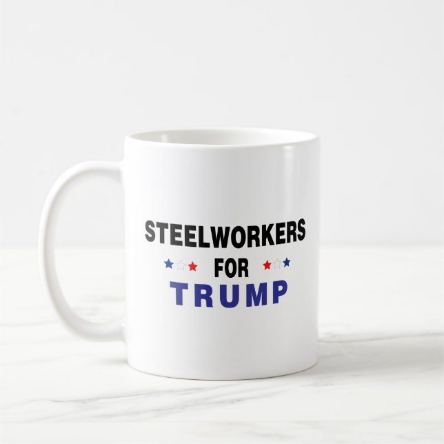 Steelworkers For Trump Coffee Mug (Left)