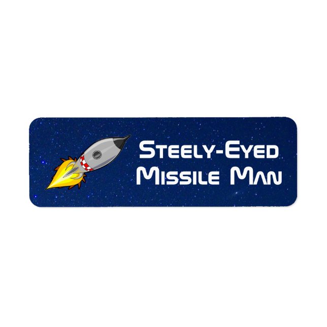 Steely-Eyed Missile Man Label (Front)