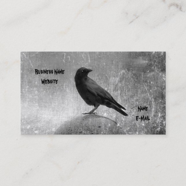 Steely Gray Business Card (Front)