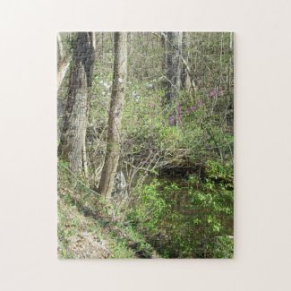 Steep Bank and Stream Jigsaw Puzzle