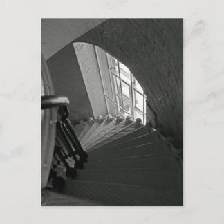 Steep Stairs Down Postcard