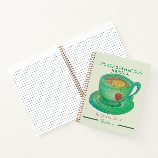 Steeped in Grace Reflection Journal | Personalized (Inside)
