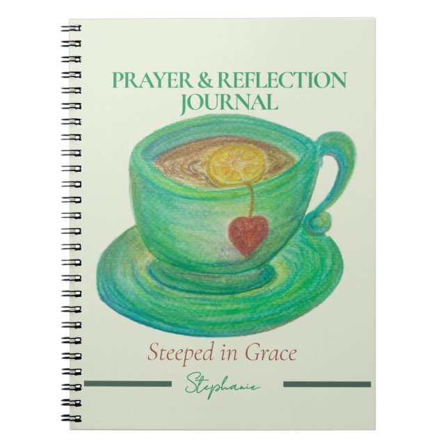Steeped in Grace Reflection Journal | Personalized (Front)