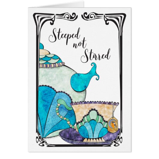 Steeped not Stirred Cards (Front)