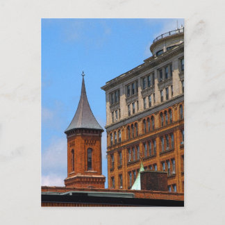Steeple with Gull Postcard
