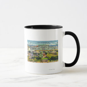 Steeplechase Park View of Pavilion of Fun Mug
