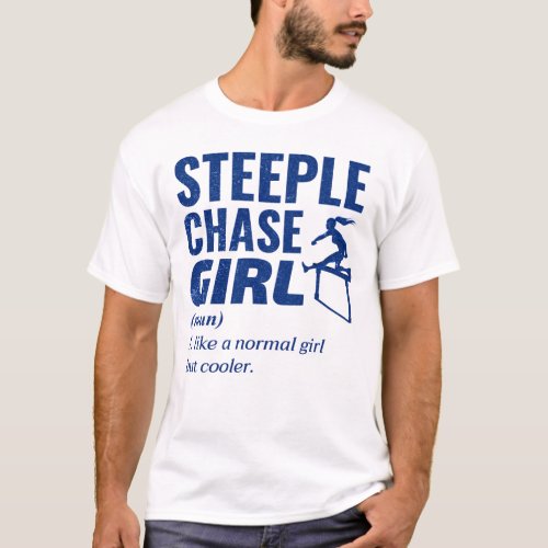 Steeplechase Race Steeplechaser Track and Field T_Shirt