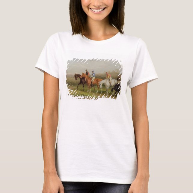 Steeplechasing: At the Start (oil on canvas) T-Shirt (Front)