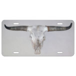 Steer Horns License Plate at Zazzle