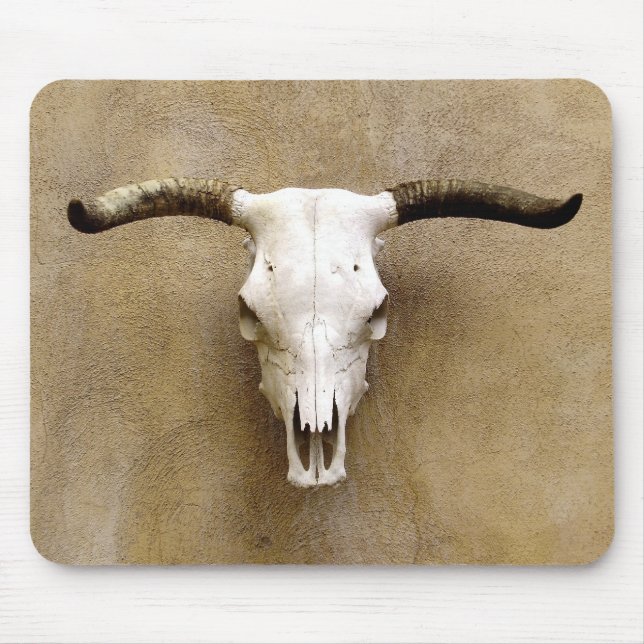 steer skull mouse pad (Front)