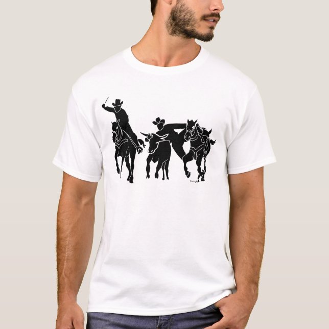 Steer Wrestling 1 T-Shirt (Front)