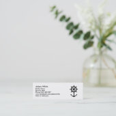 Steering wheel anchor mini business card (Standing Front)