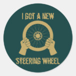 Steering wheel classic round sticker