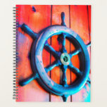 Steering Wheel Planner<br><div class="desc">This planner has a boat steering wheel on it.</div>