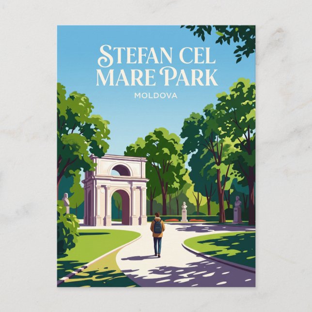 Stefan cel Mare Park Moldova Postcard (Front)