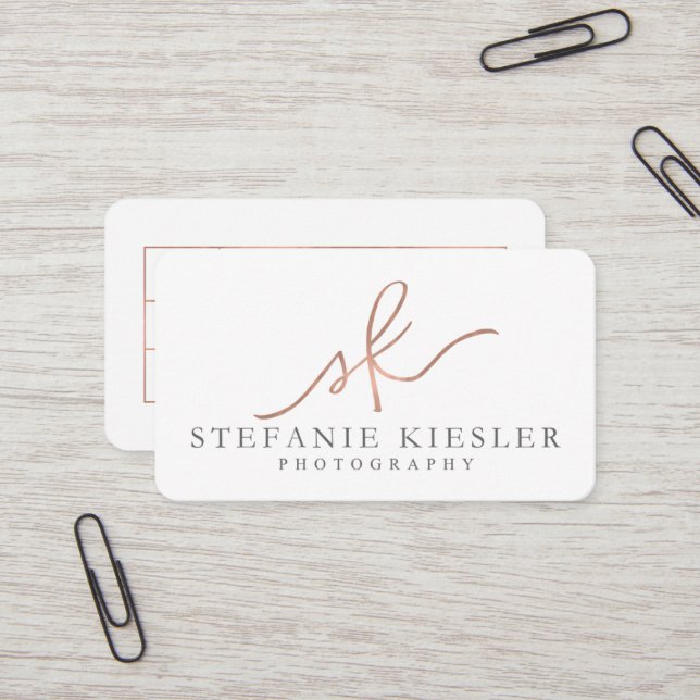 Stefanie Kiesler Photography Business Card (Front/Back In Situ)