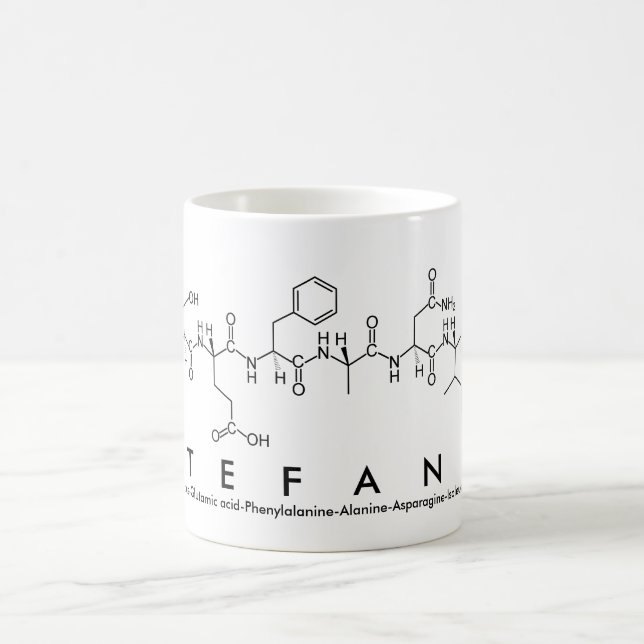 Stefanie peptide name mug (Center)