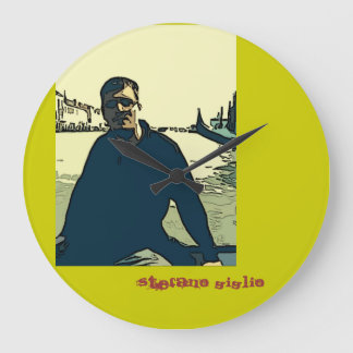 Stefano giglio Firenze き み の じ ん 展 Large Clock