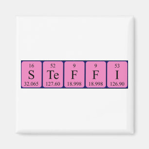 Steffi periodic table name magnet