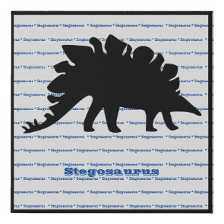 Stegosaurus 2 faux canvas print