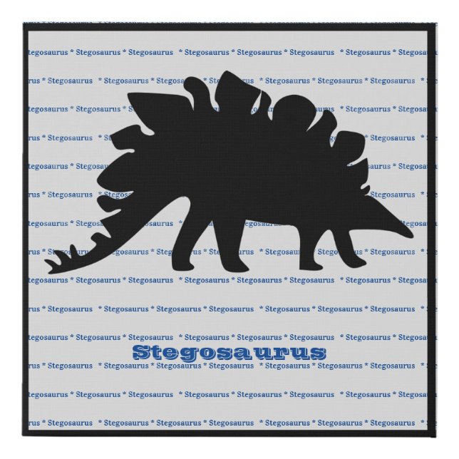 Stegosaurus 2 faux canvas print (Front)