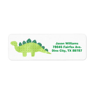 Stegosaurus Address Label