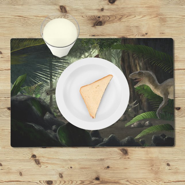 Stegosaurus and Deinonychus Dinosaurs Placemat (Creator Uploaded)