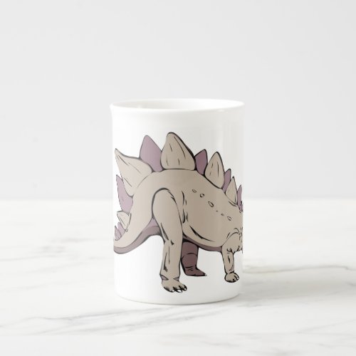 stegosaurus dinosaur ancient bone china mug