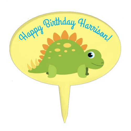 Stegosaurus Dinosaur Birthday Party Cake Topper