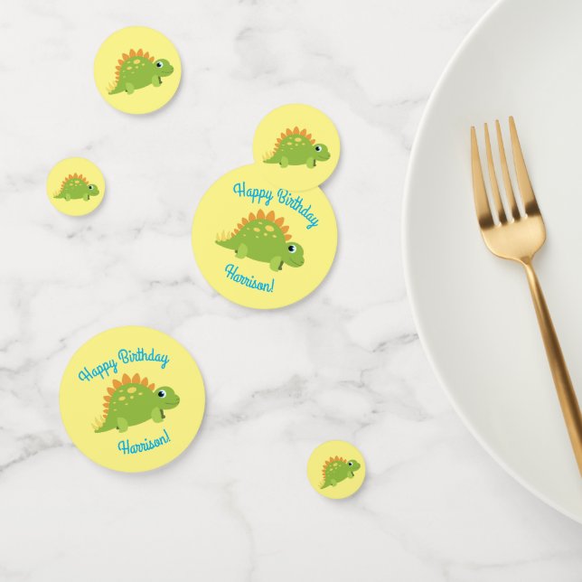 Stegosaurus Dinosaur Birthday Party Confetti (Group)