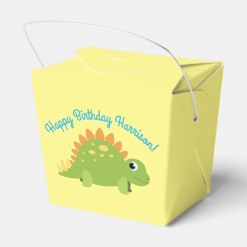 Stegosaurus Dinosaur Birthday Party Favor Boxes