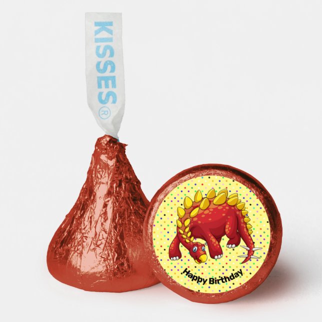 Stegosaurus Dinosaur Design Hershey®'s Kisses® (Front)