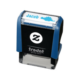 Name Rubber Stamp for Kids Isaac